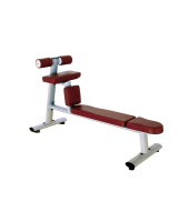 bronze gym h-035 скамья для скручиваний горизонтальная (коричневый)