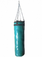мешок боксерский лидер l=120 см d= 35 см 40 кг (тент) синий
