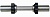 гриф гантельный d50, l390 mb barbell замок-гайка